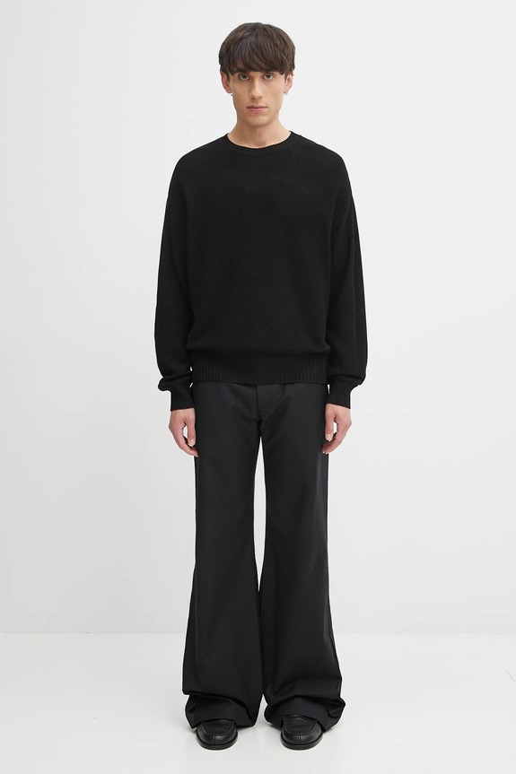Свитер с шелком Visvim jumbo sb knit 125105012003 чёрный