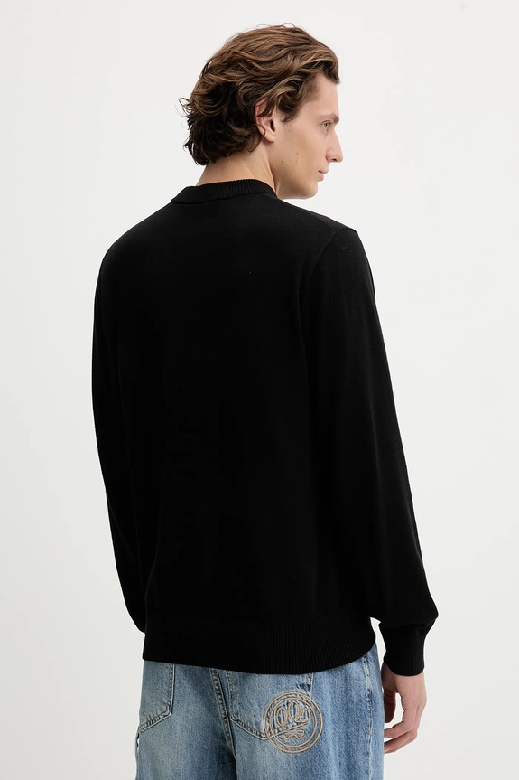 Ρούχα Βαμβακερό πουλόβερ Karl Lagerfeld Jeans A4M18033 μαύρο