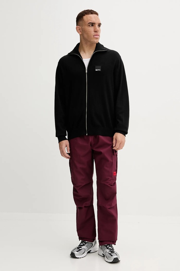 Karl Lagerfeld Jeans kardigan z domieszką wełny A4M18031 czarny AW25