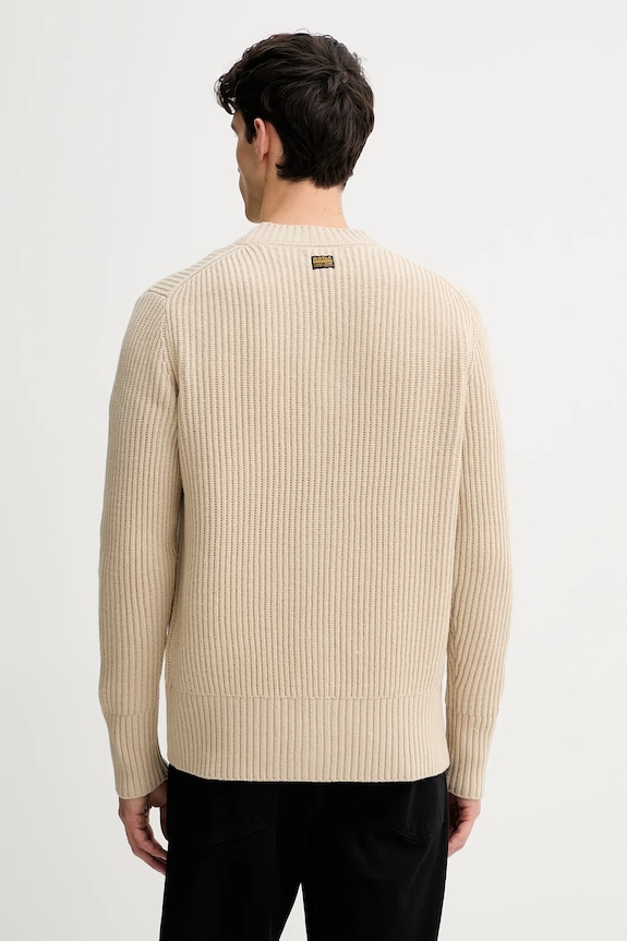 Abbigliamento G-Star cardigan con lana Slim base D26779.E212 beige