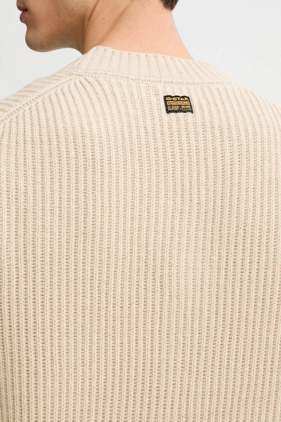 G-Star cardigan con lana Slim base D26779.E212 beige