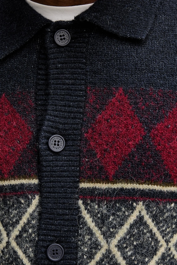 Marc O'Polo cardigan din amestec de lână 5000007330 bleumarin