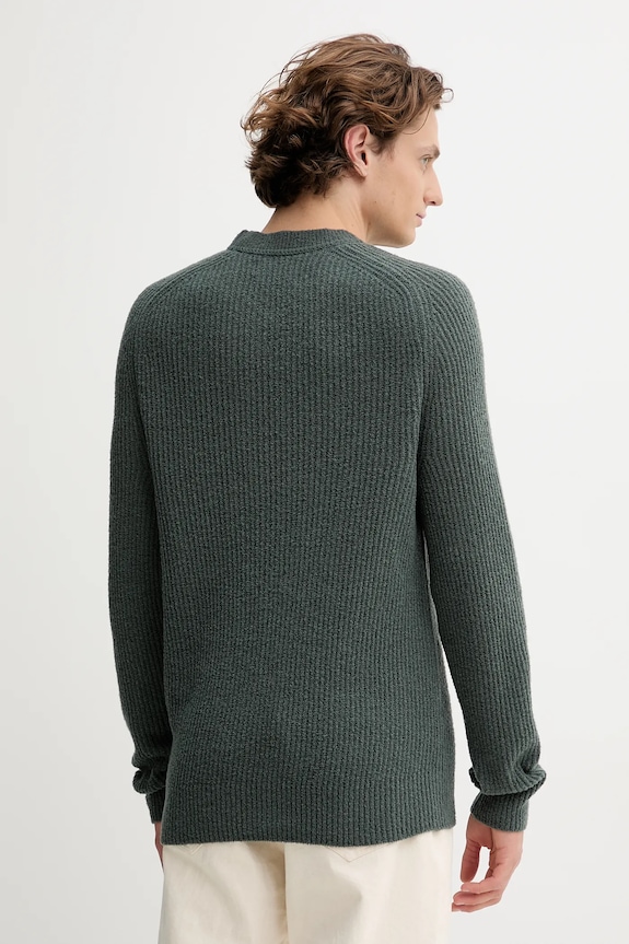 Odzież Marc O'Polo sweter z dodatkiem wełny 529506860144 zielony