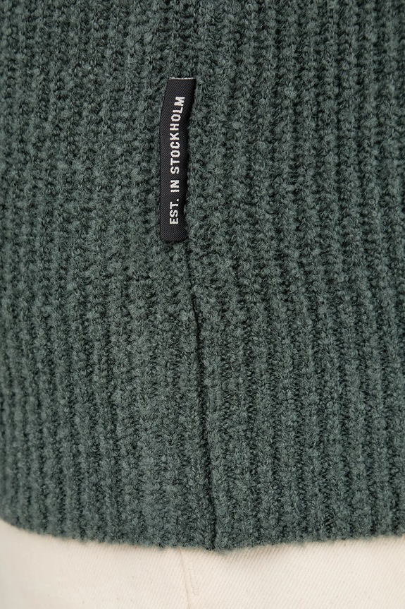 Marc O'Polo sweter z dodatkiem wełny 529506860144 zielony