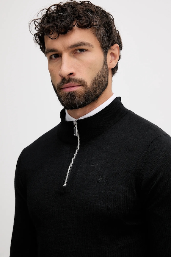Lindbergh pulover de lână negru 30.800055