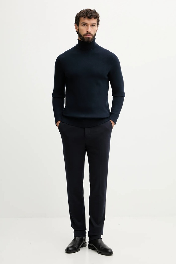 Πουλόβερ Lindbergh 30.805009D σκούρο μπλε AW25