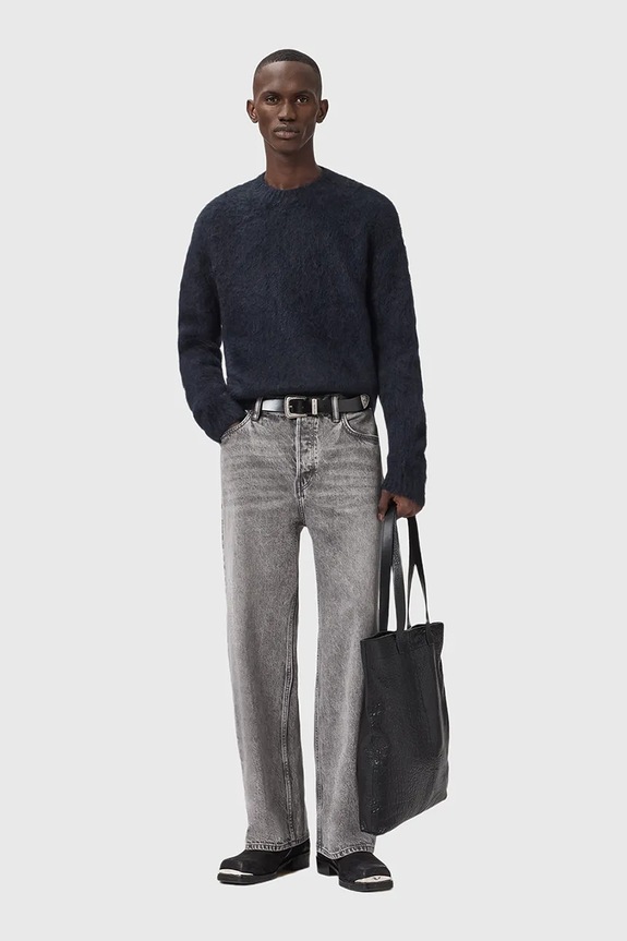Свитер с добавлением мохера AllSaints COBY M005KD чёрный