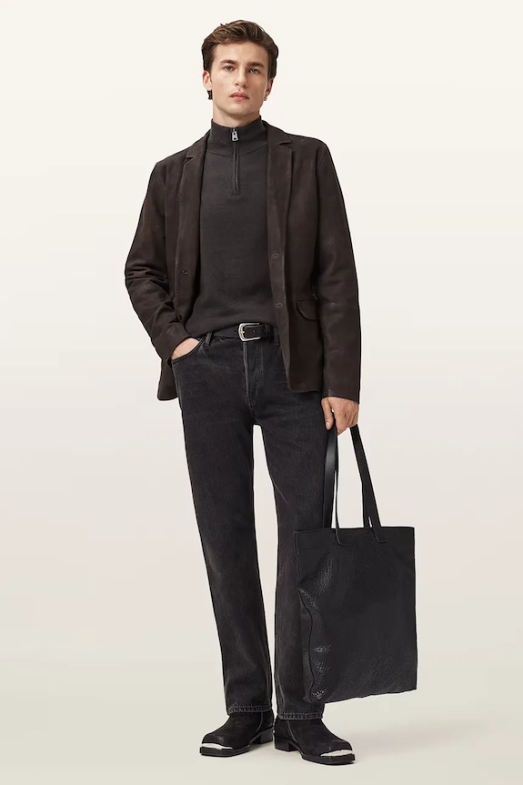 Sveter s prímesou vlny AllSaints KILBURN M068KD