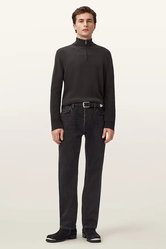 Sveter s prímesou vlny AllSaints KILBURN M068KD