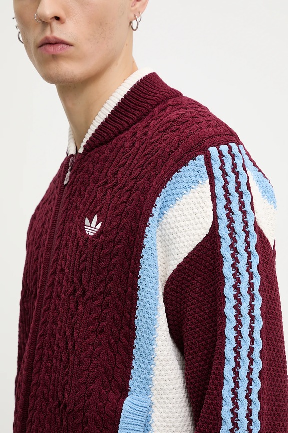 adidas Originals kardigan Wicons KR7633 bordowy