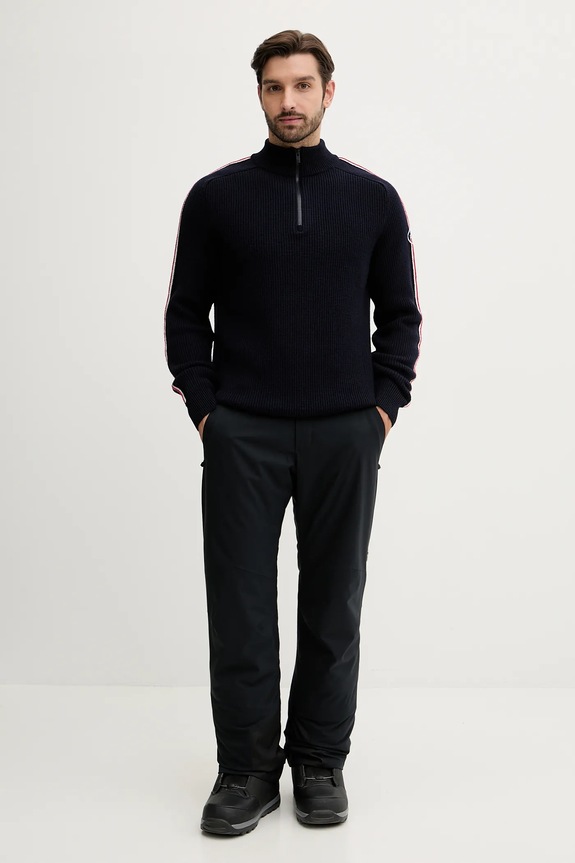 Volnen pulover Fusalp Dorianau I2112 mornarsko modra AW25