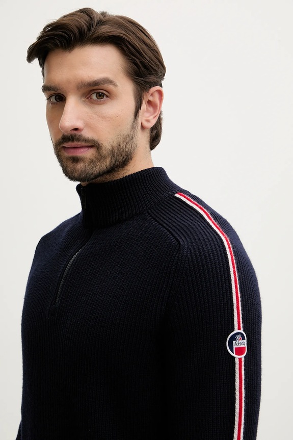 Volnen pulover Fusalp Dorianau mornarsko modra I2112