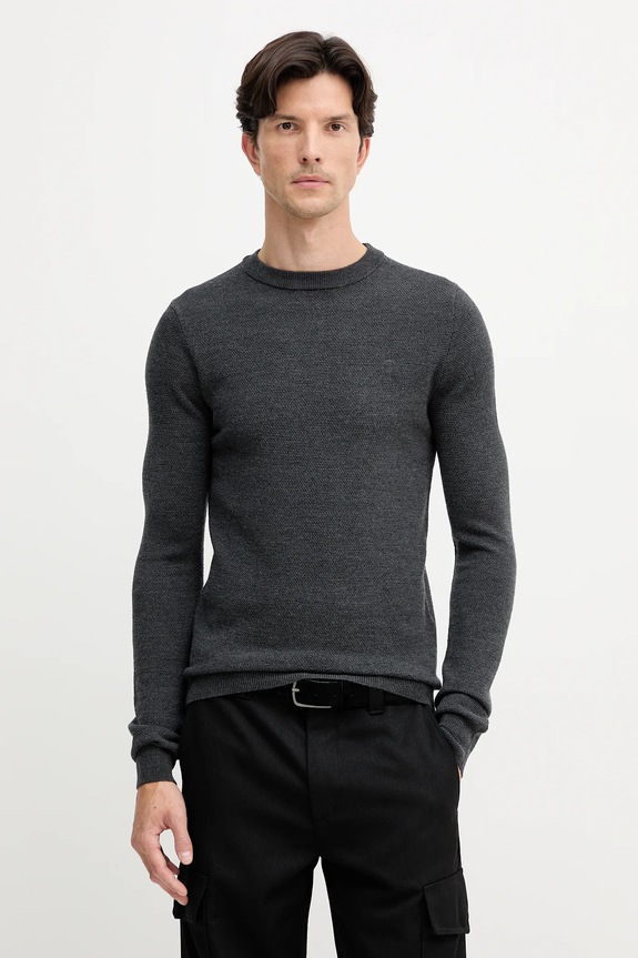 Trussardi pulover de lână subtiri gri M0038000005N