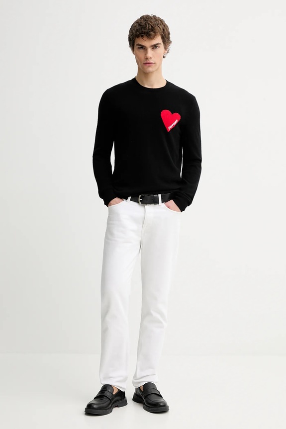 Pulover od kašmira FROM FUTURE MPR01083 crna AW25