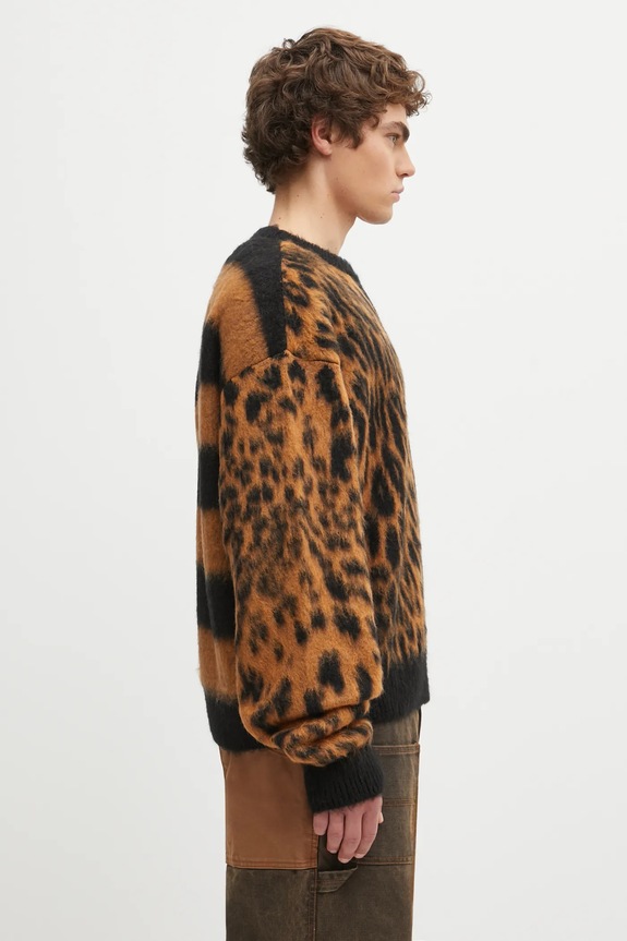 Aries wool blend sweater Brushed Leopard brown AR2004204
