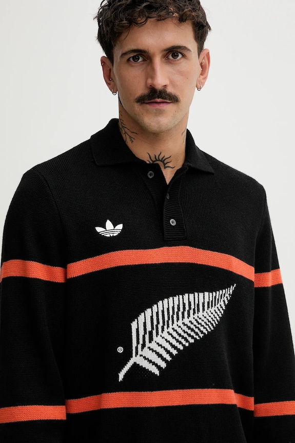 adidas Originals maglione in misto lana All Black nero KG4640