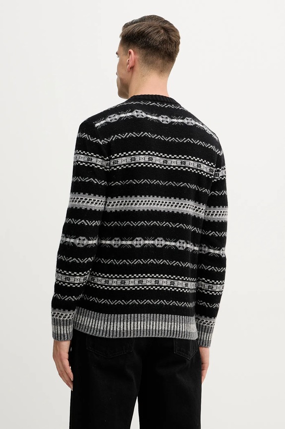 Îmbrăcăminte United Colors of Benetton pulover din amestec de lână 18AYK10AP negru
