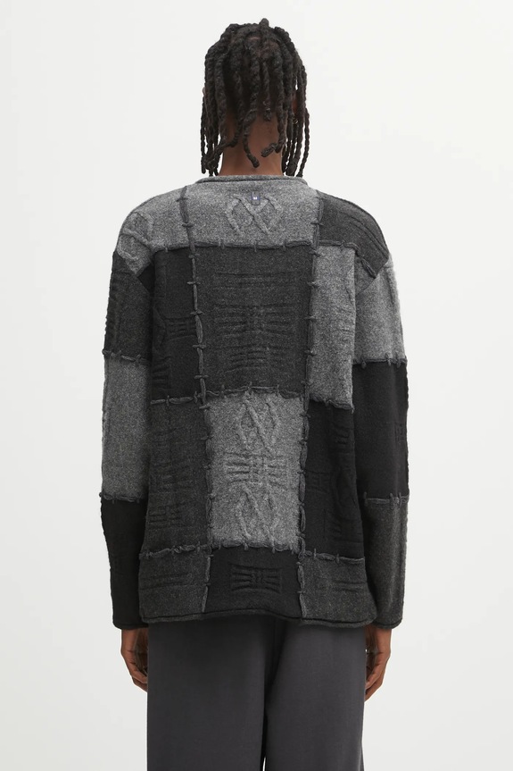Oblečení Svetr s příměsí vlny Ader Error KNIT BO01FWKT0301BK šedá