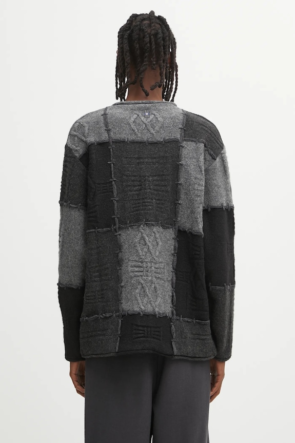 Oblečení Svetr s příměsí vlny Ader Error KNIT BO01FWKT0301BK šedá