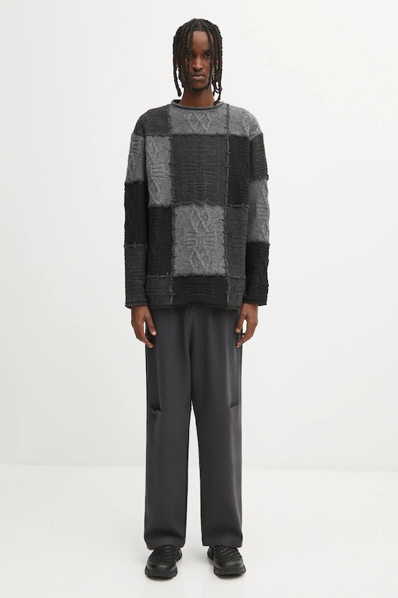 Svetr s příměsí vlny Ader Error KNIT BO01FWKT0301BK