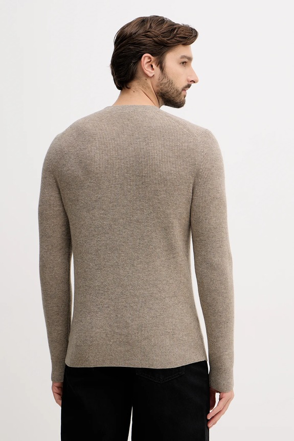 Ρούχα Πουλόβερ με προσθήκη μαλλιού Sisley 18AYS104I μπεζ