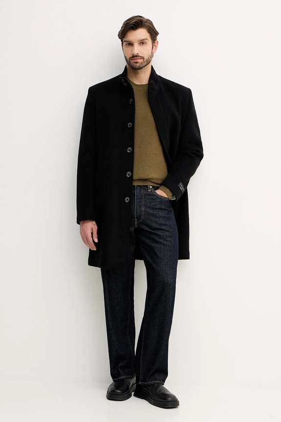 Pulover s dodatkom vune Sisley 18AYS104I zelena AW25