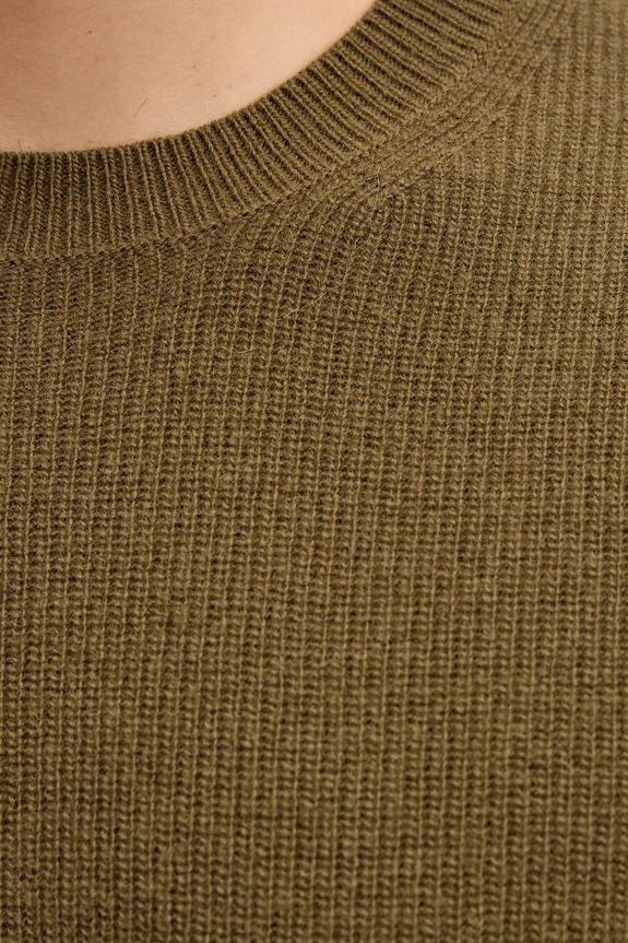 Pulover s dodatkom vune Sisley 18AYS104I zelena