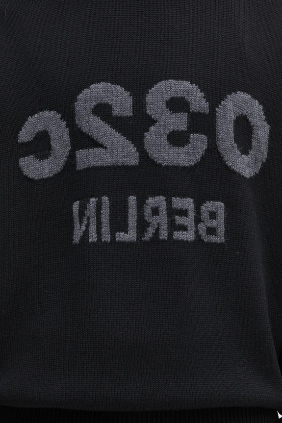 Vlnený sveter 032C 'Selfie' čierna F25.URK.1511.000