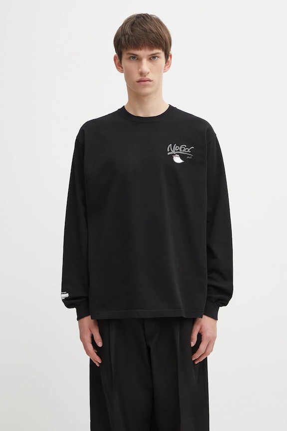 Odzież NEIGHBORHOOD longsleeve bawełniany NH . TEE LS-10 252PCNH.LT10 czarny