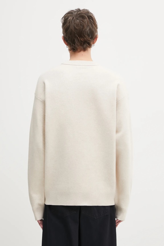 Odzież AAPE sweter Now AAPKNMC361XXP beżowy