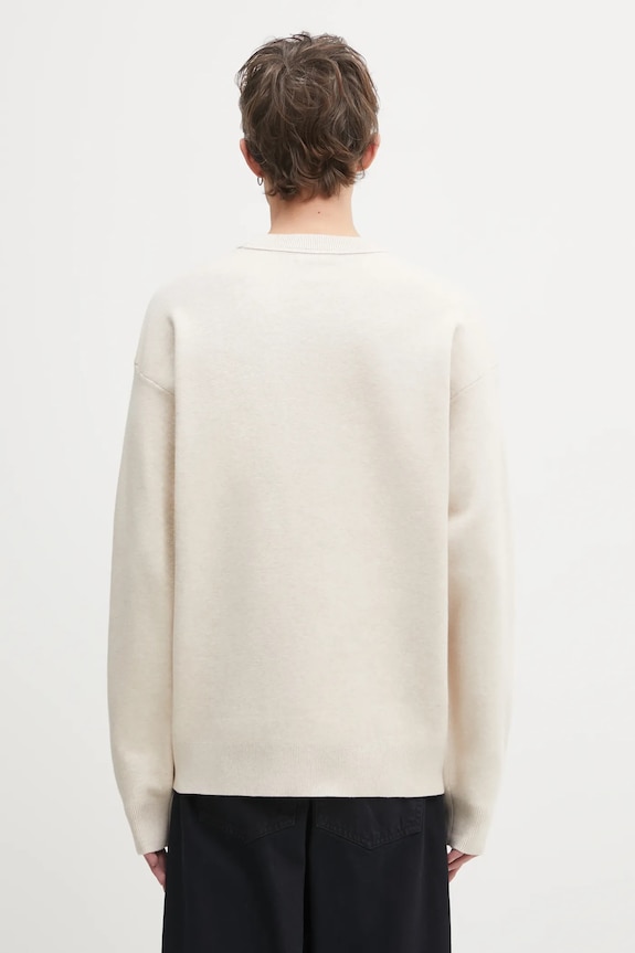 Odzież AAPE sweter Now AAPKNMC361XXP beżowy