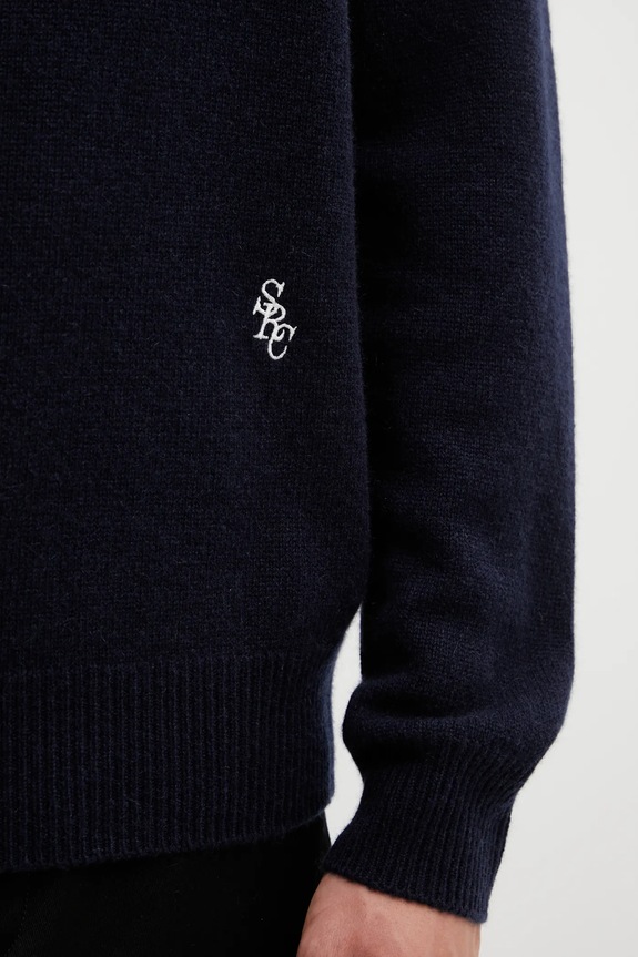 Sporty & Rich woolen jumper SRC Cashmere navy WS08362302BL106