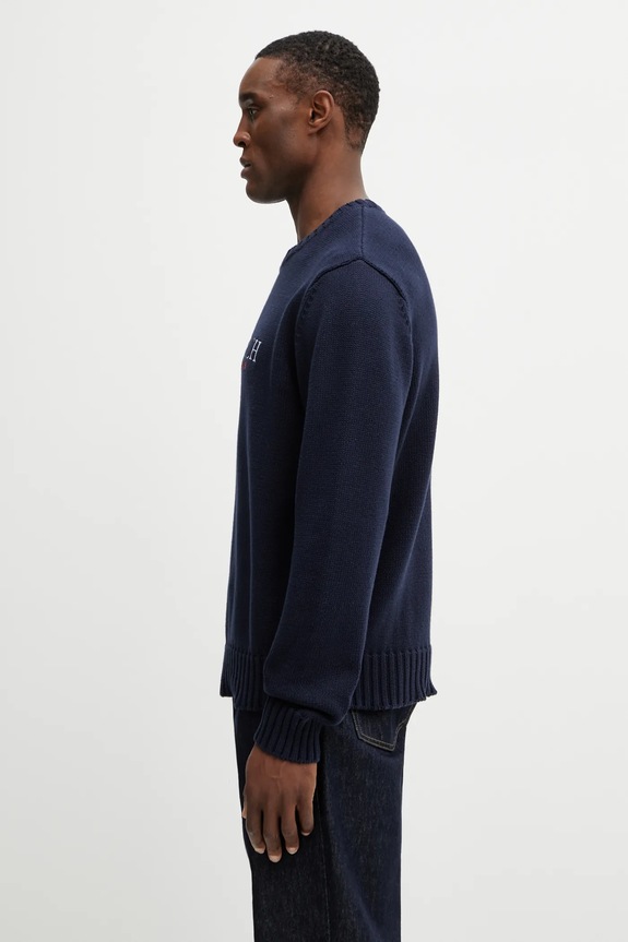 Bavlněný svetr Sporty & Rich S&R Nautical Cotton WS08663177BL106 námořnická modř AW25