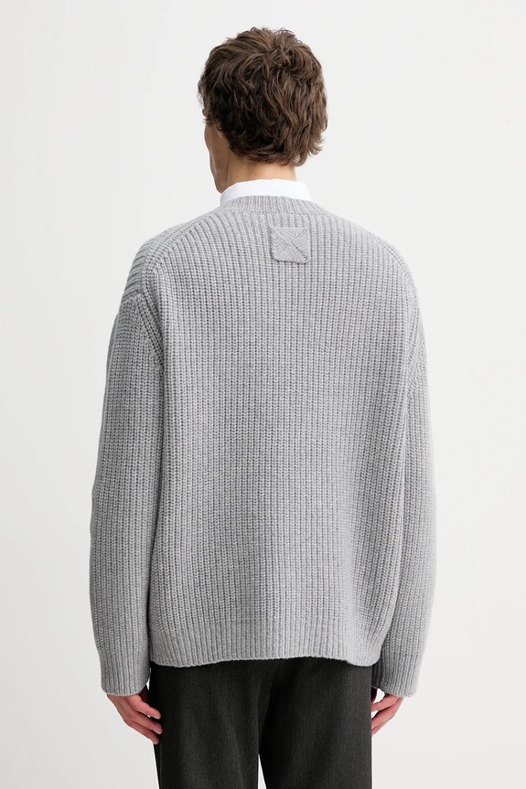 Vlnený kardigán Nanushka NU25PFCA05591 NU25PFCA05591 sivá AW25