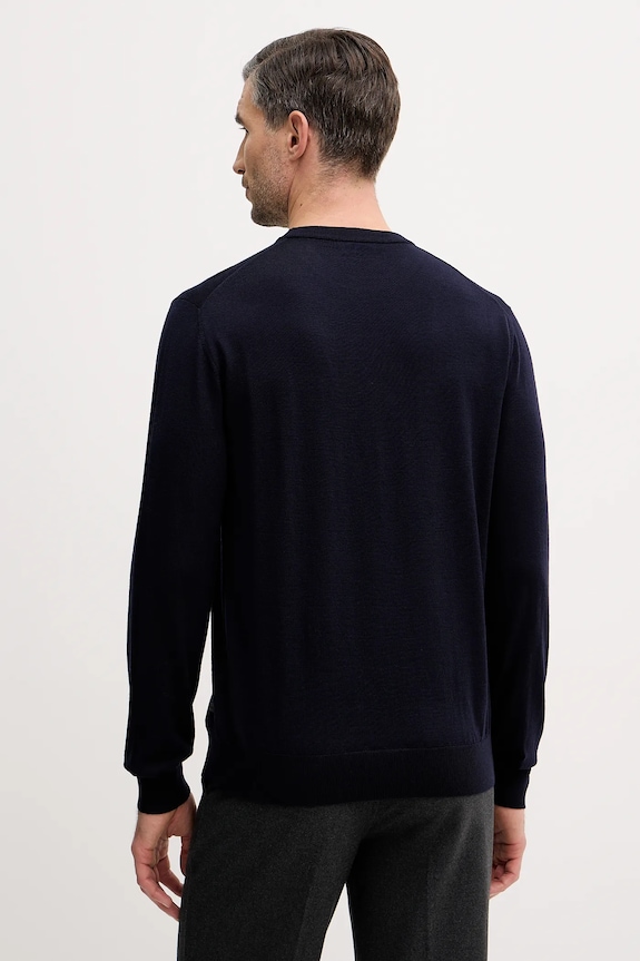 Odzież Eton sweter wełniany 100013670 granatowy