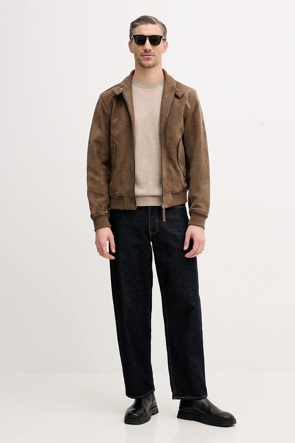 Eton sweter wełniany 100013670 beżowy AW25
