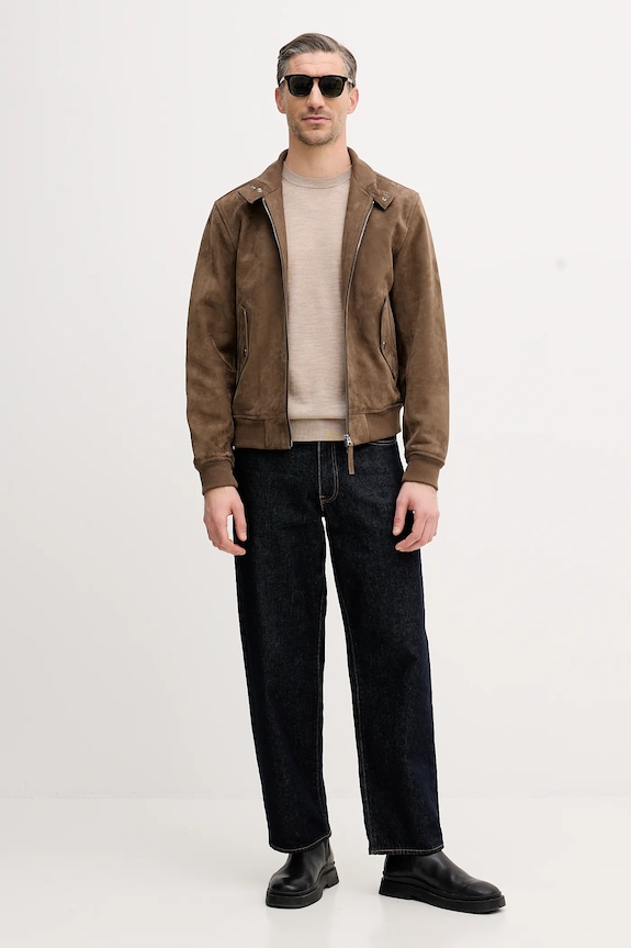 Eton sweter wełniany 100013670 beżowy AW25