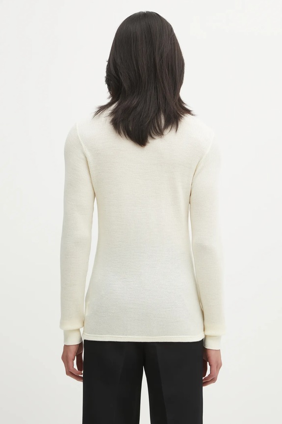 Îmbrăcăminte Visvim pulover de lână SOLAR WAFFLE SKIVVY 125205010006 bej