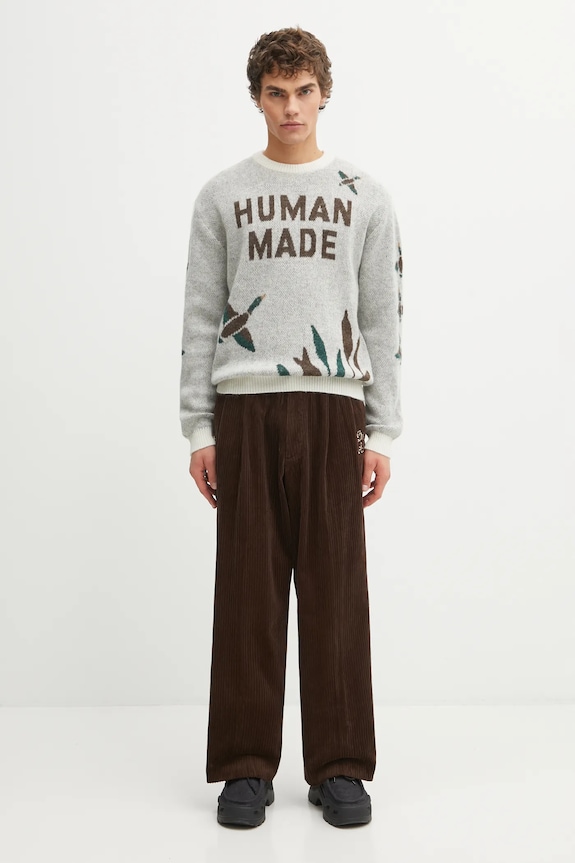Светр із додаванням вовни Human Made GRAPHIC HM30CS014 білий