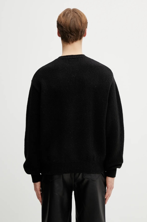 Odzież Human Made sweter z dodatkiem wełny KNITTED SWEATER HM30CS035 czarny