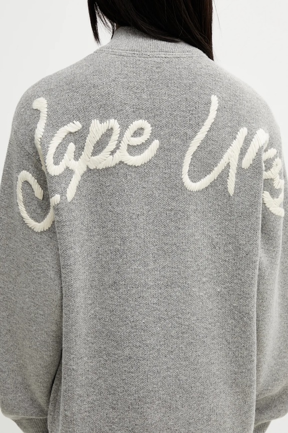 AAPE jumper gray AAPKNMD303XXP