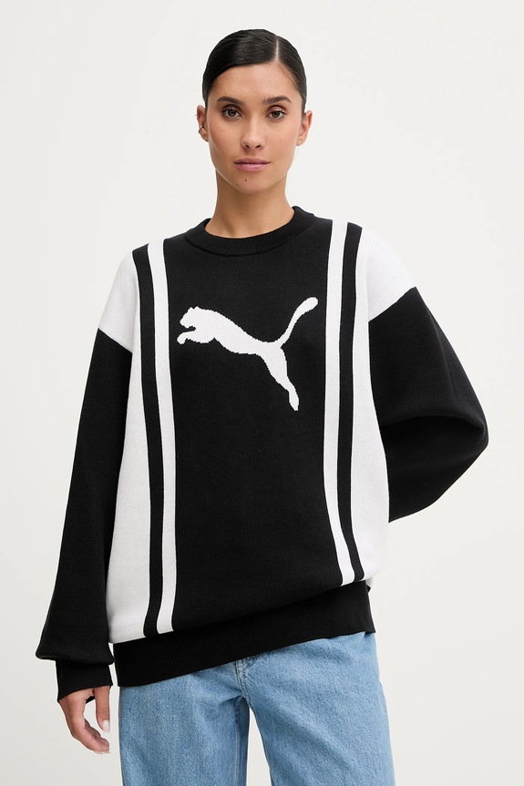 Ρούχα Πουλόβερ Puma 632294 μαύρο