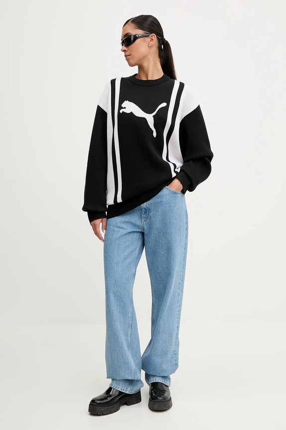 Πουλόβερ Puma 632294 μαύρο
