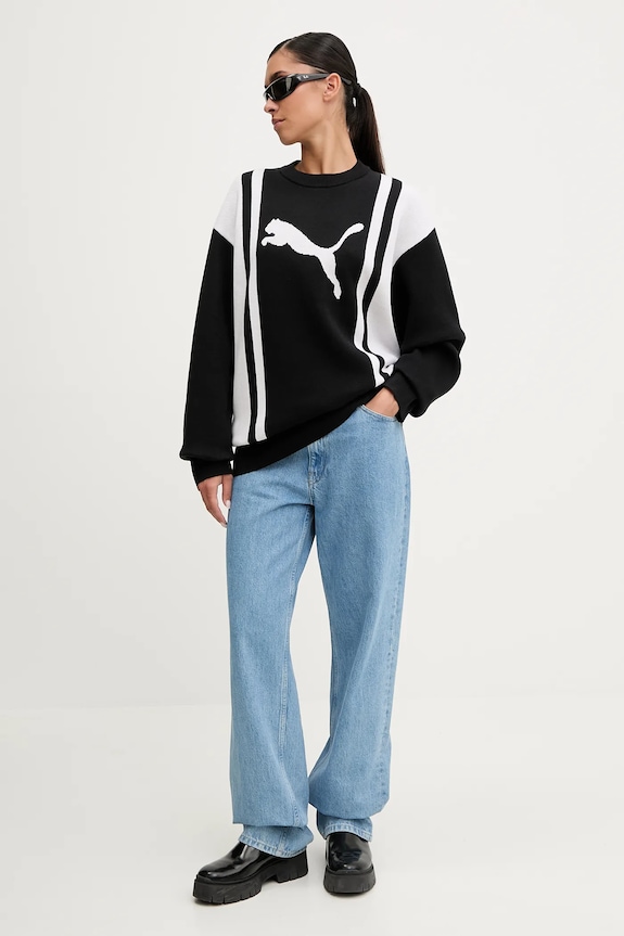 Πουλόβερ Puma 632294 μαύρο