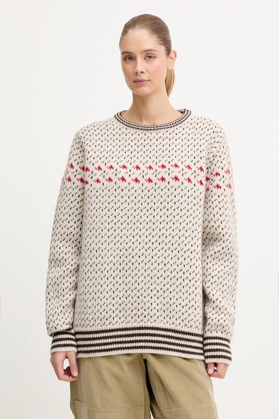 Ruházat Mammut gyapjú pulóver Mammut x Cabourn Direttissima 1014.07060 bézs