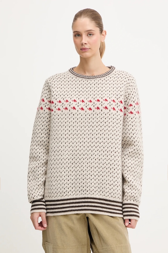 Ruházat Mammut gyapjú pulóver Mammut x Cabourn Direttissima 1014.07060 bézs