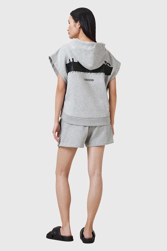 Βαμβακερό σορτσάκι AllSaints SORRI W053TC γκρί