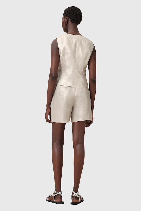 Σορτς από λινό AllSaints AVERIE W069QC