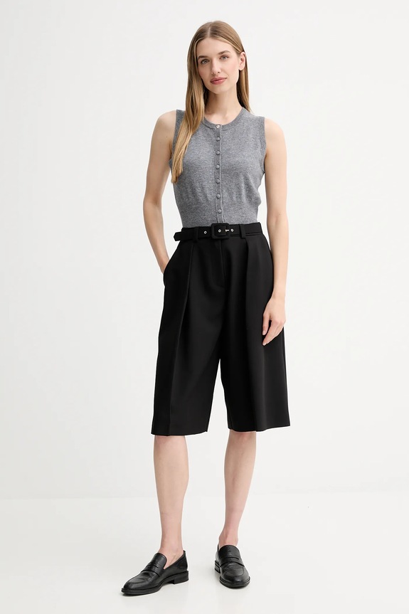 Simona Corsellini szorty A25CPPA01701 czarny AW25