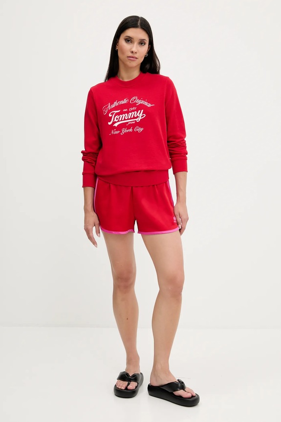 Kratke hlače adidas Originals 3-Stripes JZ3513 rdeča AW25